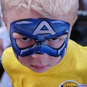 Captain America Face Paint