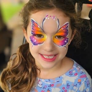 Butterfly face painting