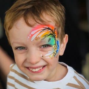 Tropical face painting