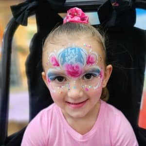 Princess crown face paint