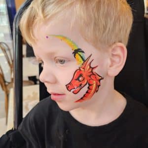 Dragon face paint