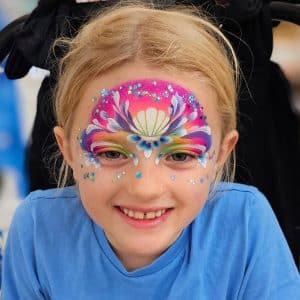 Mermaid face painting