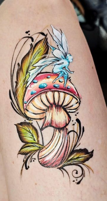 Face paint mushroom