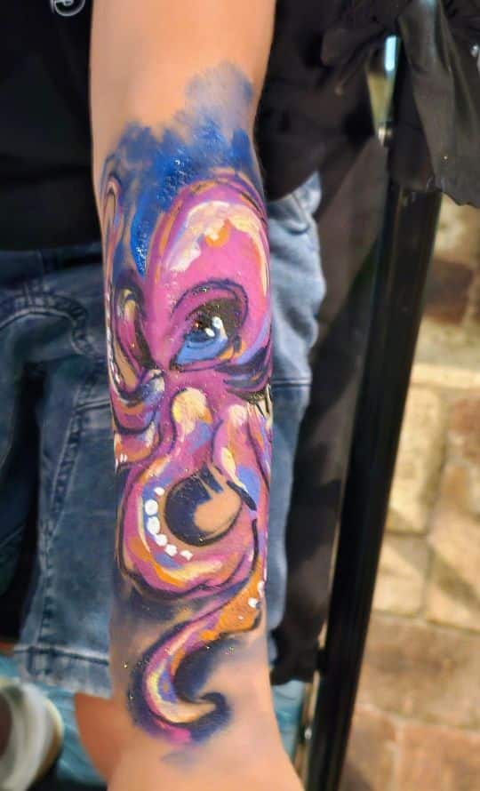 Face paint octopus