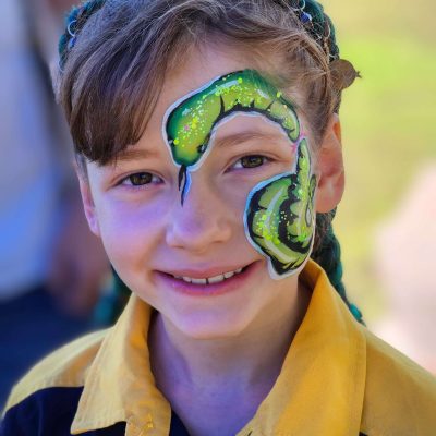 Snake face painting
