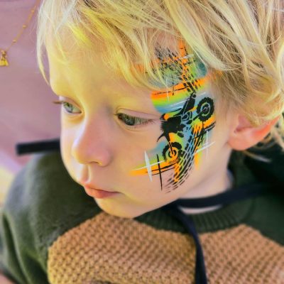 Motorbike face painting
