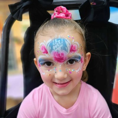 Princess crown face paint